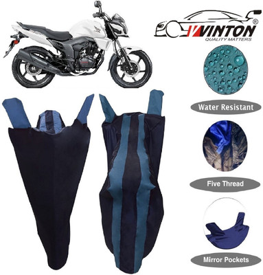 V VINTON Two Wheeler Cover for Honda(CB Trigger, Blue)