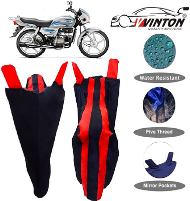 V VINTON Two Wheeler Cover for Hero(Splendor Plus, Red)