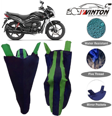 V VINTON Two Wheeler Cover for Hero(Passion Pro, Blue, Green)