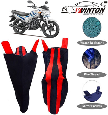 V VINTON Two Wheeler Cover for Hero(Hayate, Red, Black)