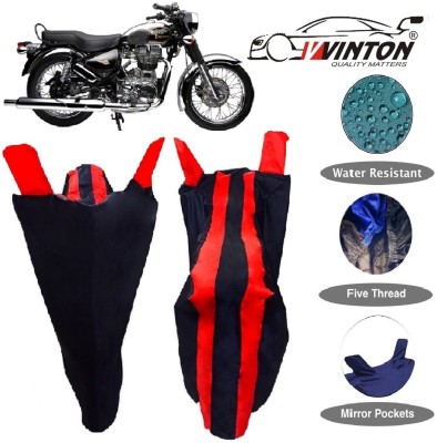 V VINTON Two Wheeler Cover for Royal Enfield(Electra Delux, Red, Blue)