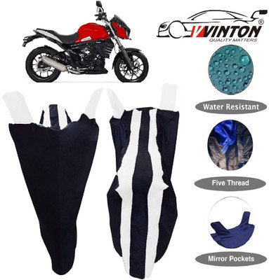 V VINTON Two Wheeler Cover for Mahindra(Mojo UT 300, White)