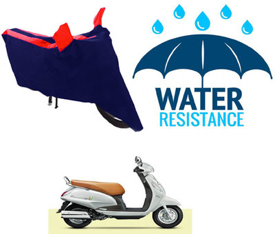 RONISH Waterproof Two Wheeler Cover for Suzuki(Access, Blue, Red)