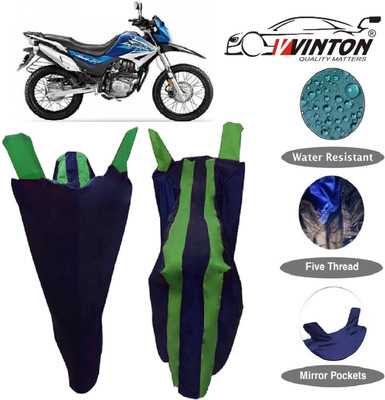 V VINTON Two Wheeler Cover for Hero(Impulse, Blue, Green)