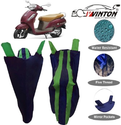 V VINTON Two Wheeler Cover for Suzuki(Access SE, Green)