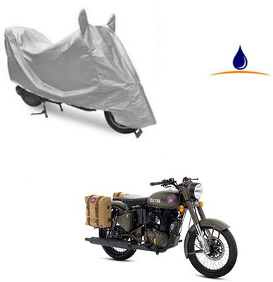 Pecko Two Wheeler Cover for Royal Enfield(Classic 500, Silver)