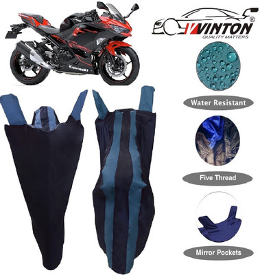 V VINTON Two Wheeler Cover for Kawasaki(Ninja 250, Blue)