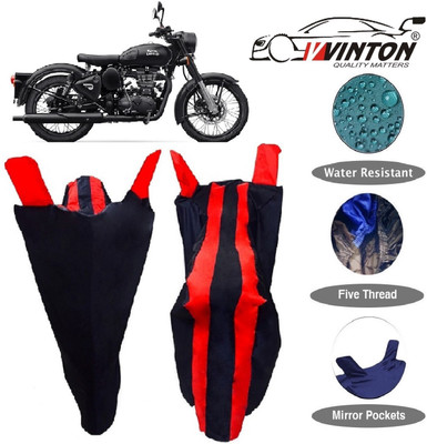 V VINTON Two Wheeler Cover for Royal Enfield(Classic 500, Red)