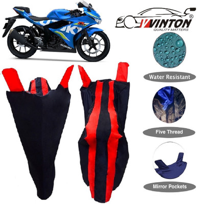 V VINTON Two Wheeler Cover for Suzuki(GSX R150, Red)