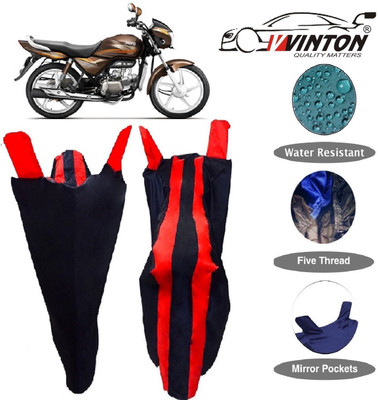 V VINTON Two Wheeler Cover for Hero(Splendor Pro, Red)