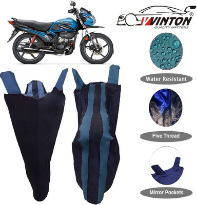 V VINTON Two Wheeler Cover for Hero(Passion Pro TR, Blue)