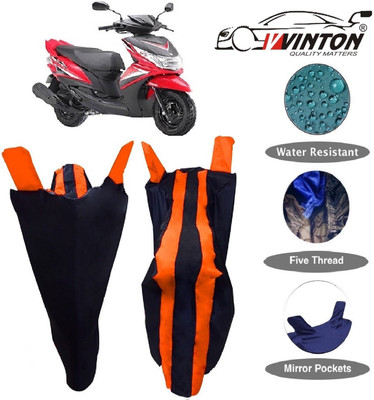 V VINTON Two Wheeler Cover for Yamaha(Ray Z, Multicolor)