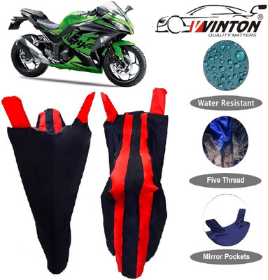 V VINTON Two Wheeler Cover for Kawasaki(Ninja 300, Multicolor)