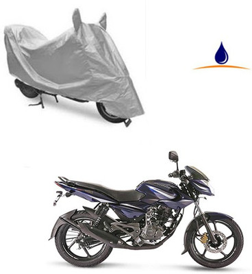 Pecko Two Wheeler Cover for Bajaj(Pulsar 135 LS DTS-i, Silver)