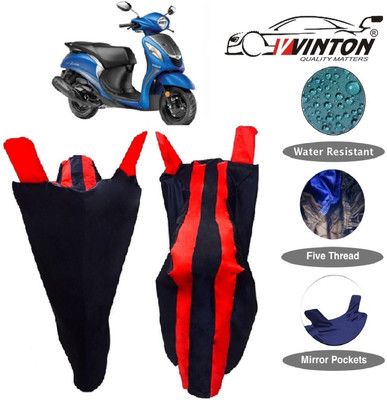 V VINTON Two Wheeler Cover for Yamaha(Fascino, Multicolor)