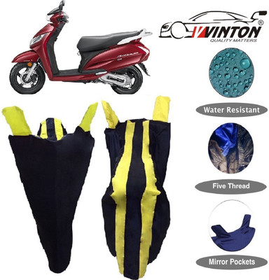 V VINTON Two Wheeler Cover for Honda(Activa 125, Yellow)