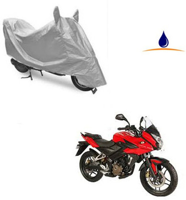saanvi Two Wheeler Cover for Bajaj(Pulsar AS 150, Silver)