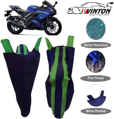 V VINTON Two Wheeler Cover for Yamaha(R15 V3, Green)