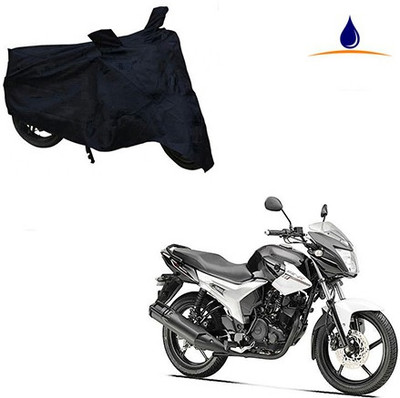 SRENTERPRISES Two Wheeler Cover for Yamaha(SZ R, Black)