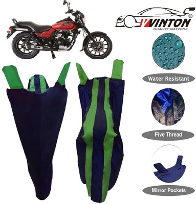 V VINTON Two Wheeler Cover for Bajaj(Avenger 180 Street, Green)