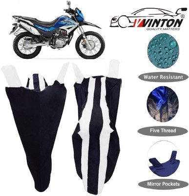 V VINTON Two Wheeler Cover for Hero(Impulse, White)