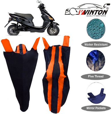 V VINTON Two Wheeler Cover for Hero(Electric Cruz, Orange)