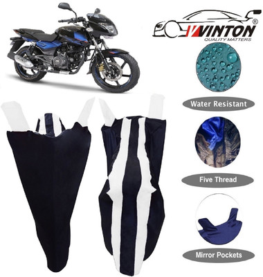 V VINTON Two Wheeler Cover for Bajaj(Pulsar 180 DTS-i, White)