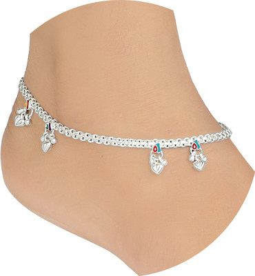 SHASHI ORNAMENTS Alloy Anklet(Pack of 2)