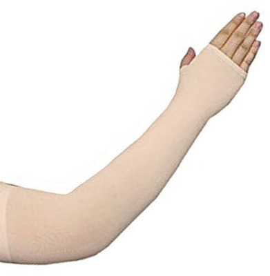 Aadikart Nylon Arm Sleeve For Men & Women(XL, Beige)