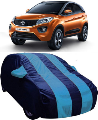 V VINTON Car Cover For Tata Nexon (With Mirror Pockets)(Blue)