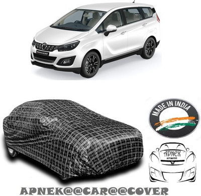 APNEK Car Cover For Mahindra Marazzo (With Mirror Pockets)(Multicolor, Black, Silver)