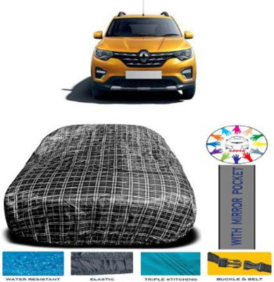 APNEK Car Cover For Renault HBC (With Mirror Pockets)(White, Black)