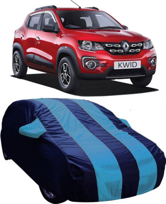 V VINTON Car Cover For Renault Kwid (With Mirror Pockets)(Blue)