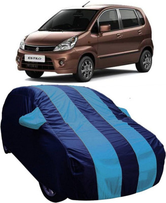 V VINTON Car Cover For Maruti Suzuki Zen Estilo (With Mirror Pockets)(Blue)