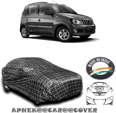 APNEK Car Cover For Mahindra Quanto (With Mirror Pockets)(Multicolor, Black, Silver)