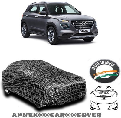 APNEK Car Cover For Hyundai Venue (With Mirror Pockets)(Silver, Grey)