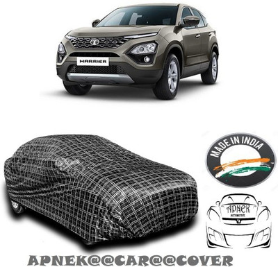 APNEK Car Cover For Tata Harrier (With Mirror Pockets)(Silver, Grey)