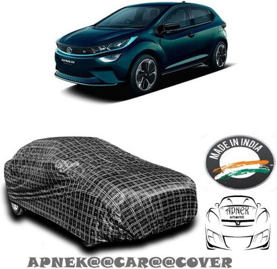 APNEK Car Cover For Tata Altroz EV (With Mirror Pockets)(Silver, Grey)