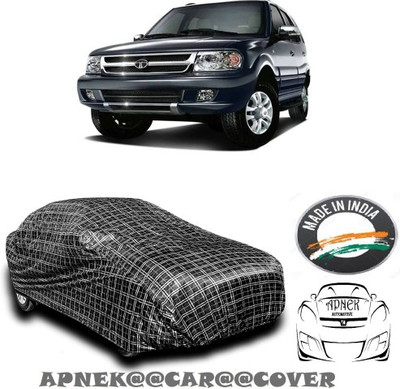 APNEK Car Cover For Tata Safari Storme (With Mirror Pockets)(Silver, Grey)