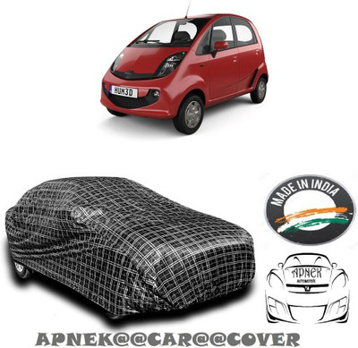 APNEK Car Cover For Tata Nano (With Mirror Pockets)(Silver, Grey)