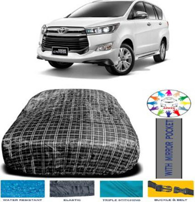 APNEK Car Cover For Toyota Innova Crysta (With Mirror Pockets)(Black)
