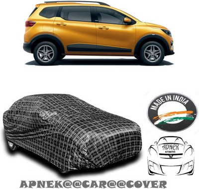 APNEK Car Cover For Renault Triber (With Mirror Pockets)(Silver, Grey)