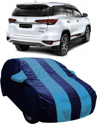 V VINTON Car Cover For Toyota Fortuner (With Mirror Pockets)(Blue)