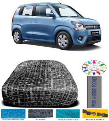 APNEK Car Cover For Maruti Suzuki Wagon R 1.0 (With Mirror Pockets)(Black)