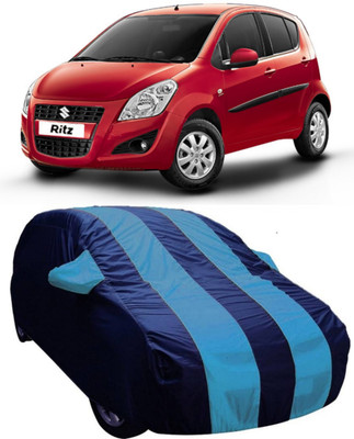 V VINTON Car Cover For Maruti Suzuki Ritz (With Mirror Pockets)(Blue)