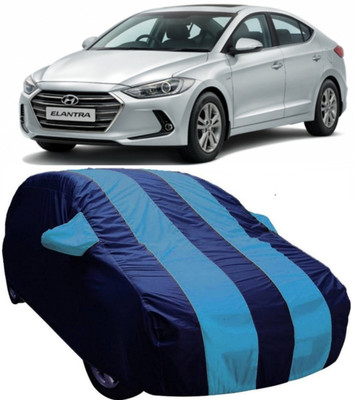 V VINTON Car Cover For Hyundai Elantra (With Mirror Pockets)(Blue)