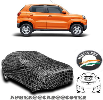 APNEK Car Cover For Maruti Suzuki S-Presso (With Mirror Pockets)(Silver, Grey)