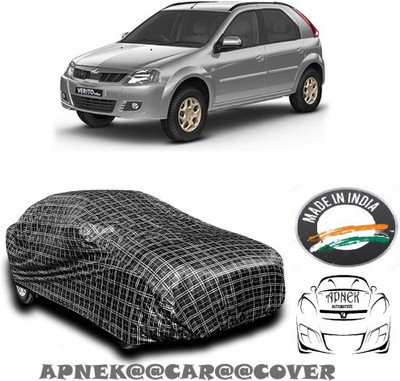 APNEK Car Cover For Mahindra Verito Vibe (With Mirror Pockets)(Black, Silver)