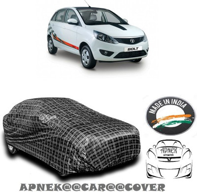 APNEK Car Cover For Tata Bolt (With Mirror Pockets)(Silver, Grey)