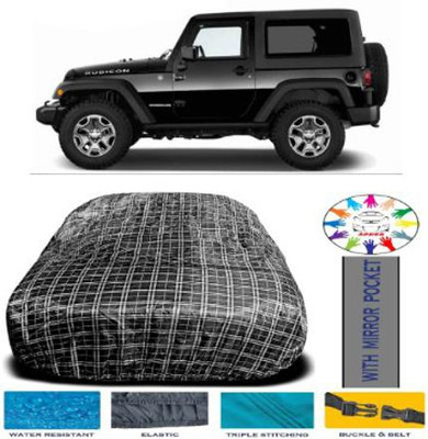 APNEK Car Cover For Mahindra Thar (With Mirror Pockets)(Black)